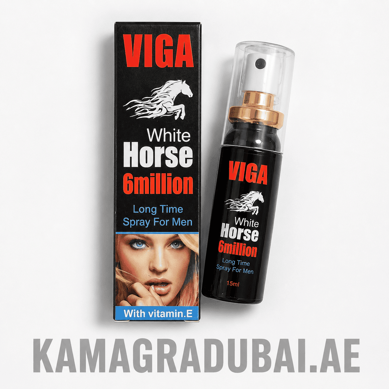 VIGA White Horse 6million Long Time Spray for Men, 15ml